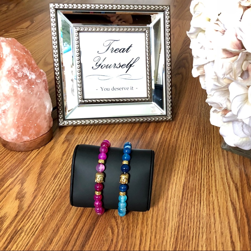 Handmade Set of Buddha bead bracelet